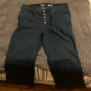 Torrid bombshell flare premium stretch jeans size 14S